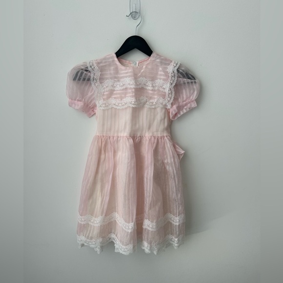 Vintage Jessica Mcclintock Gunne sax pink girl dress - Picture 1 of 11